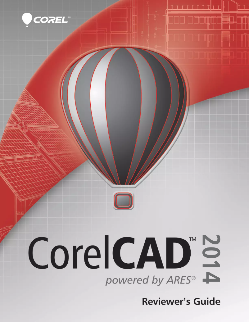 Image de la première page du manuel de l'appareil CorelCAD 2014
