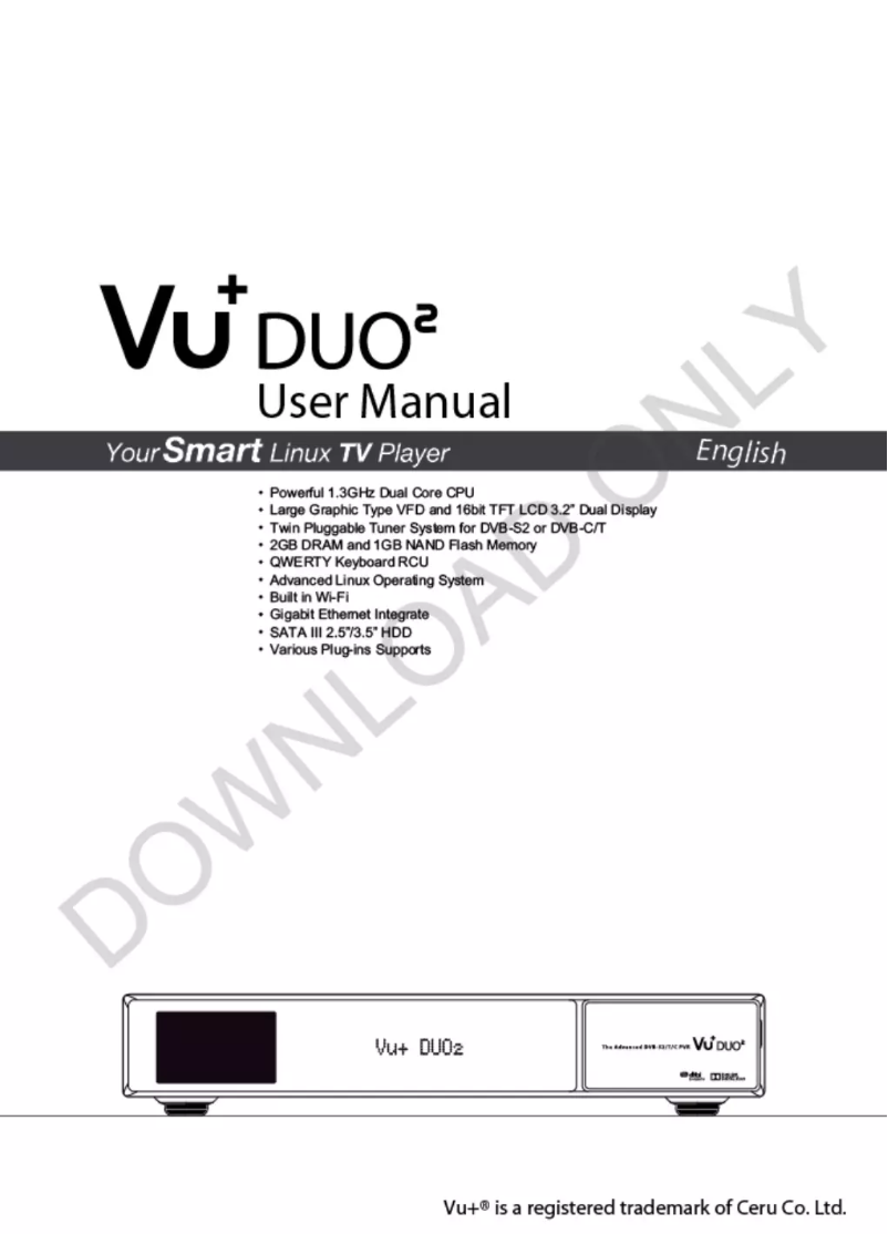 Page n°1 - Manuel utilisateur Vu+ Duo2