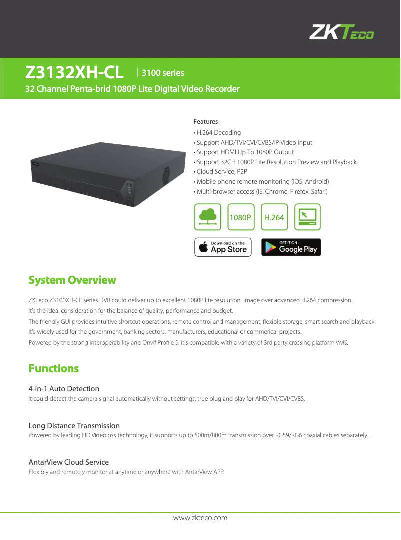 Image de la première page du manuel de l'appareil Z3132 XH-CL