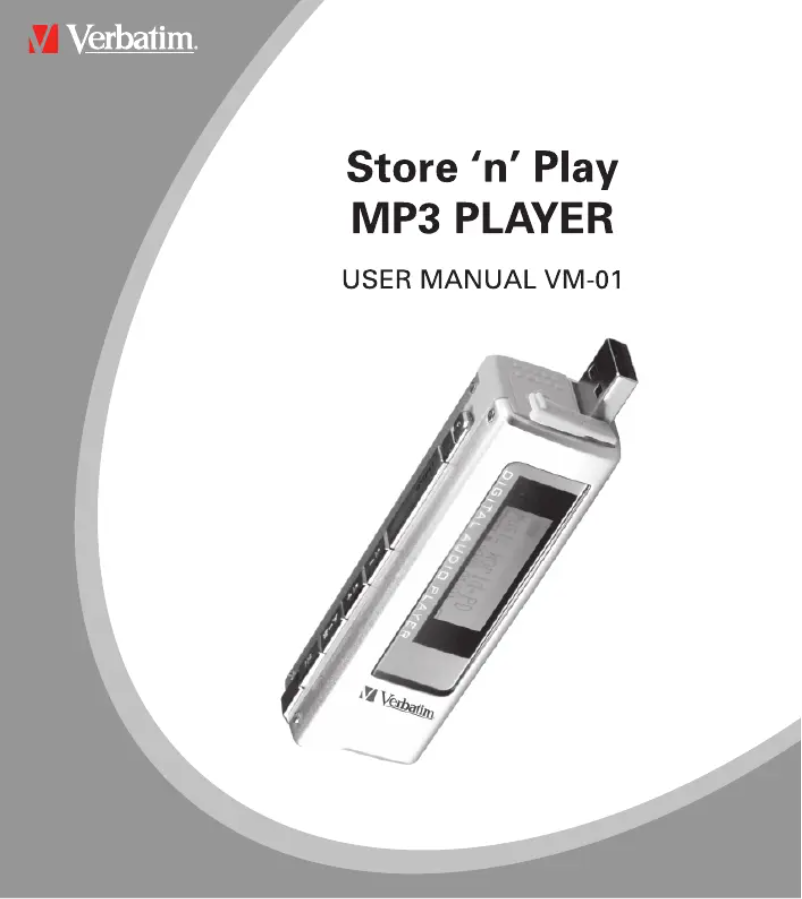 Image de la première page du manuel de l'appareil Store 'n' Play VM-01