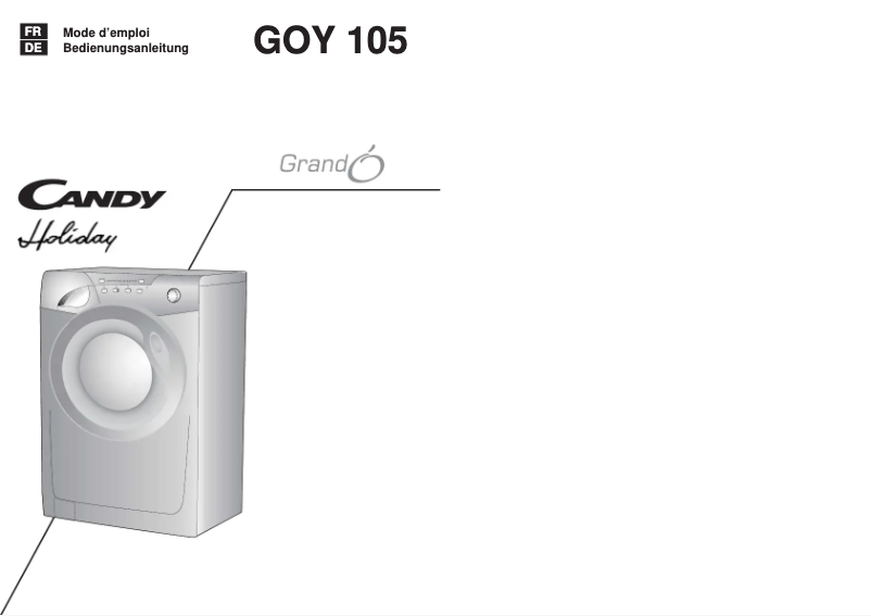 Image de la première page du manuel de l'appareil Holiday GrandO GOY 105