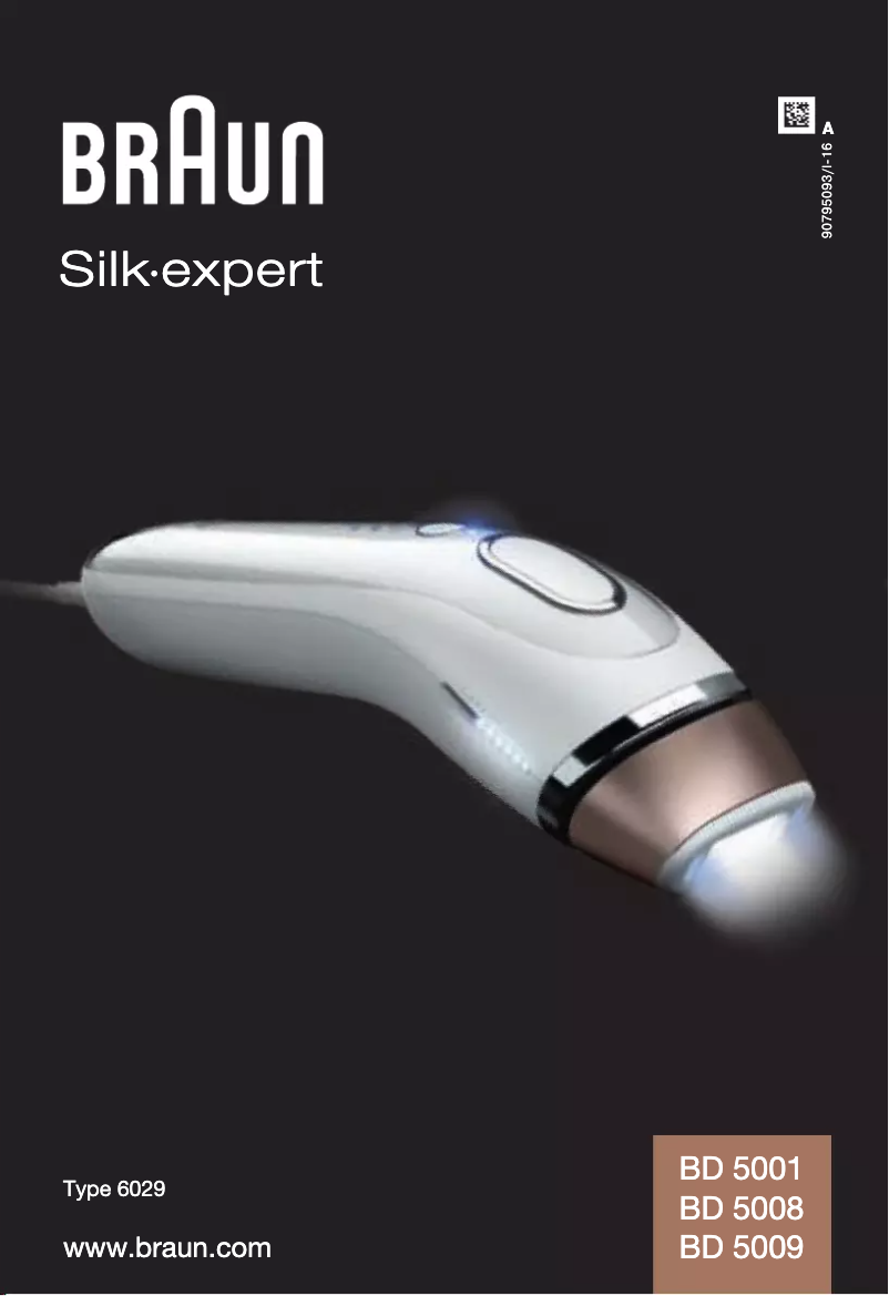 Image de la première page du manuel de l'appareil Silk-Expert BD 5001