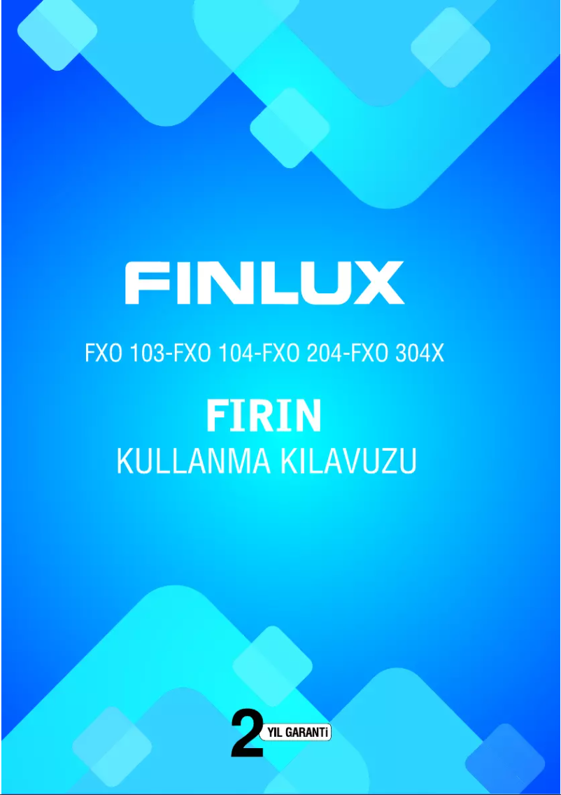 Page n°1 - Manuel utilisateur Finlux FXO 103