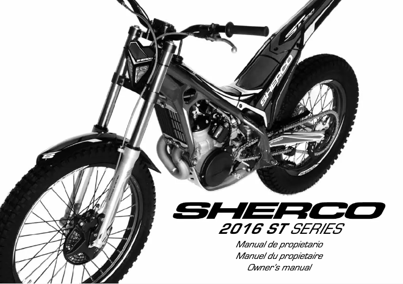 Page 1 de la notice Manuel utilisateur Sherco ST 125 (2016)
