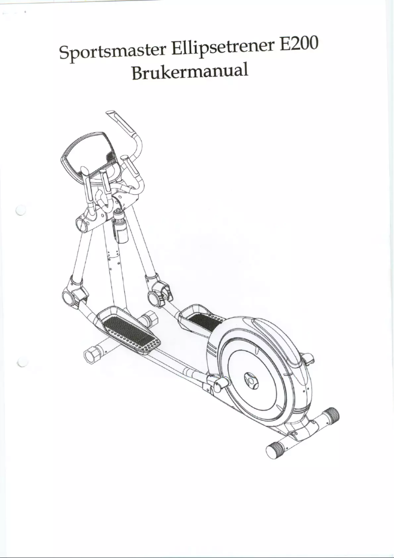 Page 1 de la notice Manuel utilisateur Sportsmaster E200