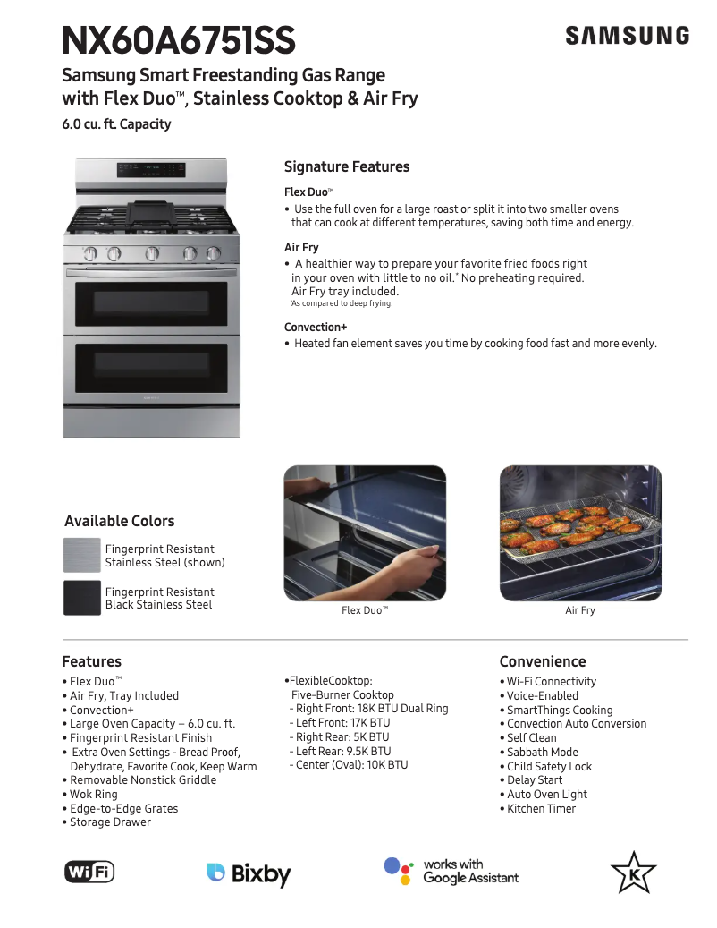 Image de la première page du manuel de l'appareil NX60A6751SG