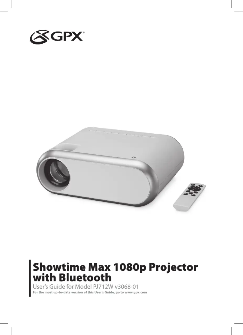 Page 1 de la notice Manuel utilisateur GPX PJ712W