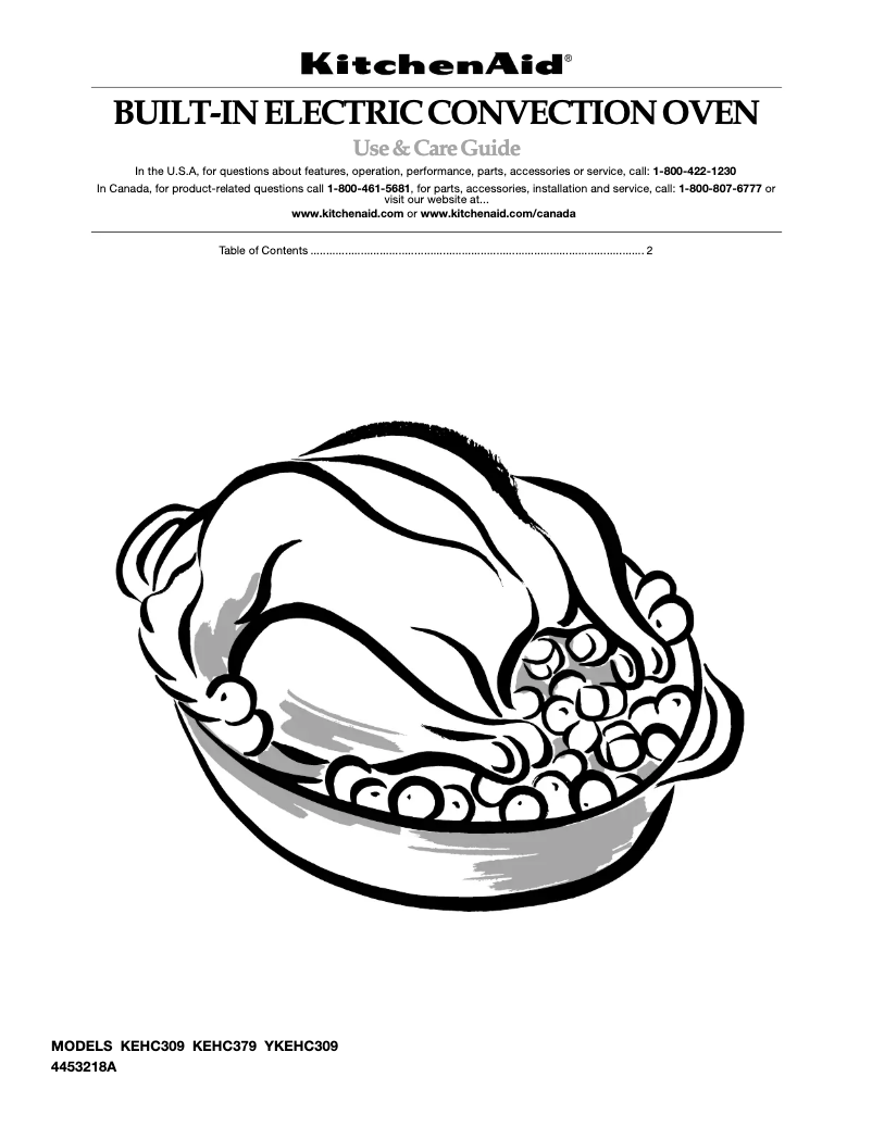 Page 1 de la notice Manuel utilisateur KitchenAid Architect KEHC309JSS