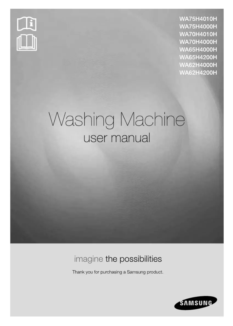 Image de la première page du manuel de l'appareil WA75H4000HA