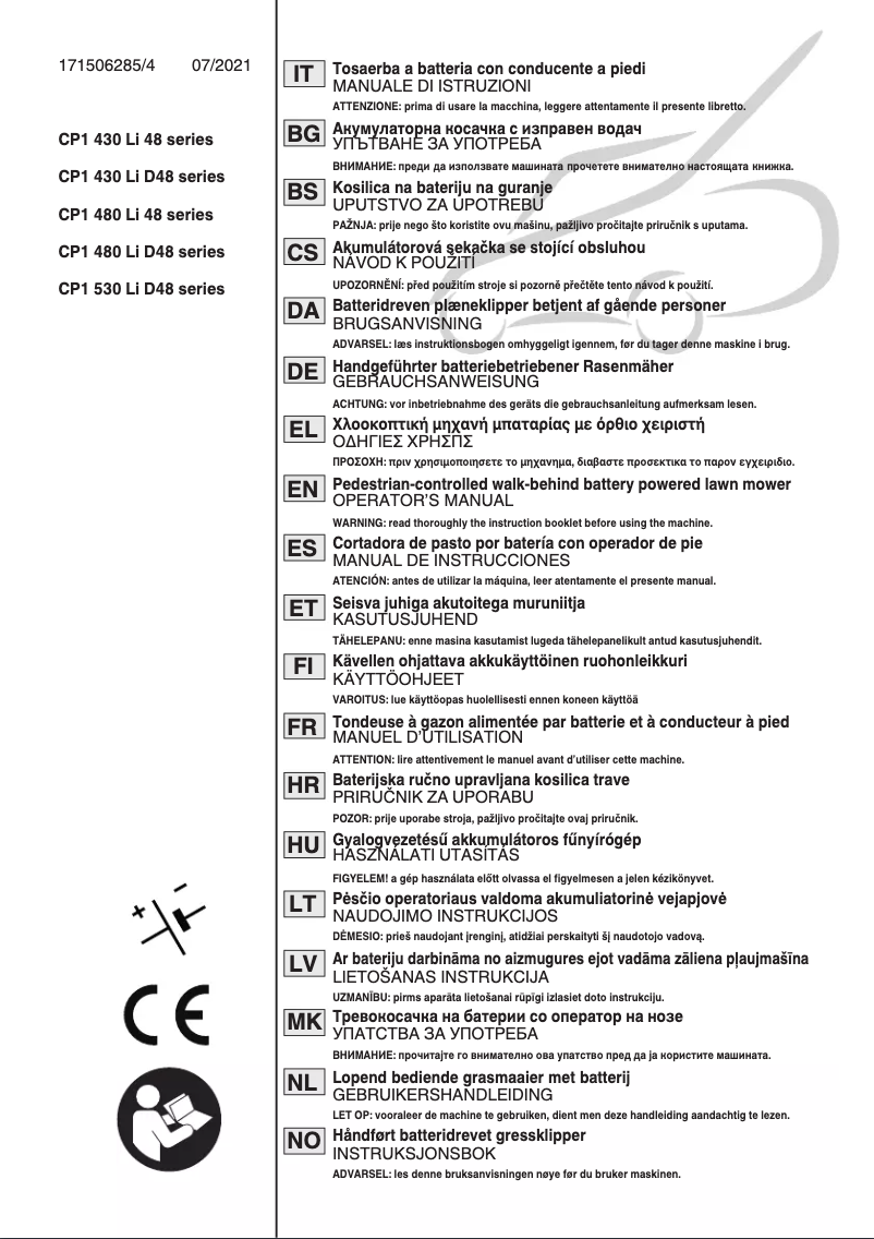 Page n°1 - Manuel utilisateur Stiga Combi 748 Q AE