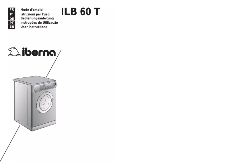 Image de la première page du manuel de l'appareil ILB 60T-04 S