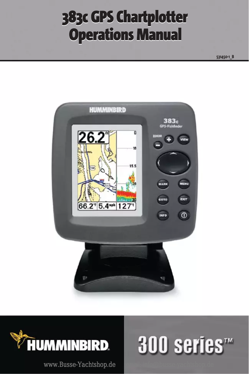 Page 1 de la notice Manuel utilisateur Humminbird 383C