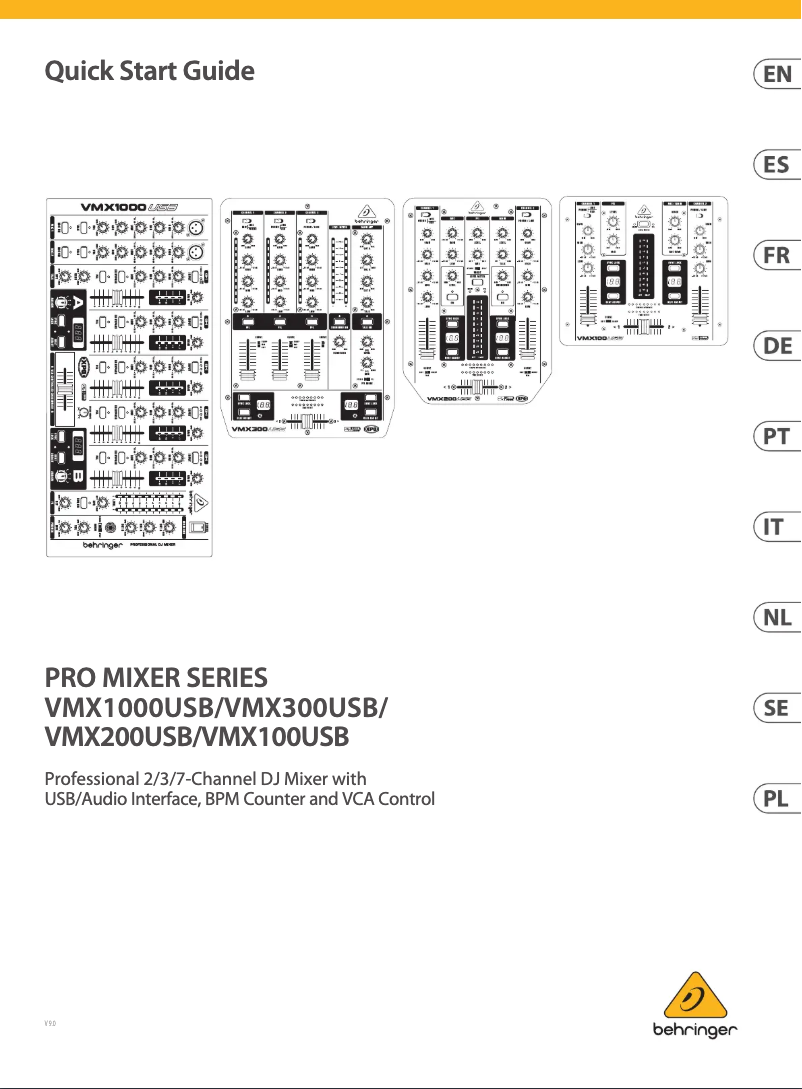 Imagen de la primera página del manual del dispositivo VMX200USB