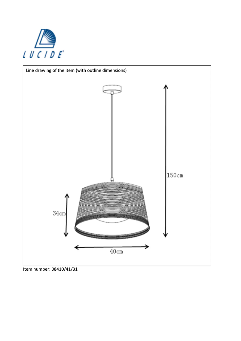 Page n°1 - Manuel utilisateur Lucide Fisel