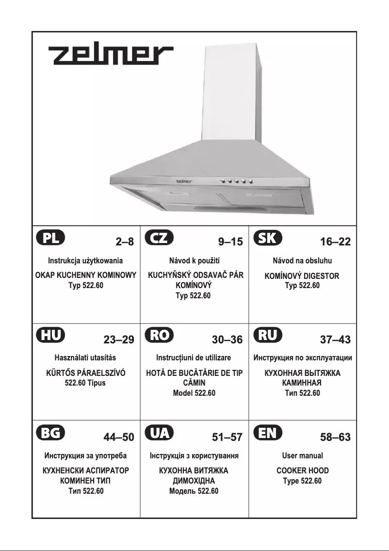 Image de la première page du manuel de l'appareil 522.60