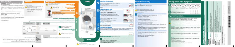Image de la première page du manuel de l'appareil WT44W100EE