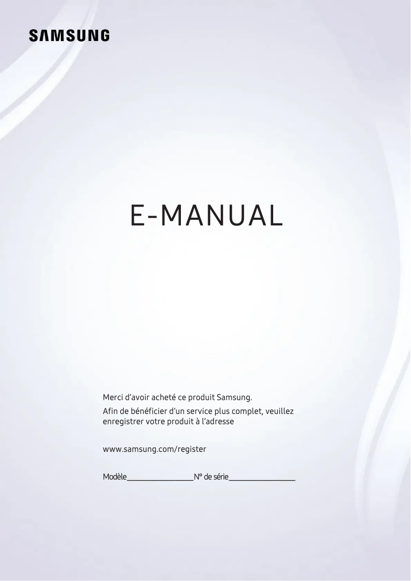 Page n°1 - Manuel utilisateur Samsung QA75Q9FAMR