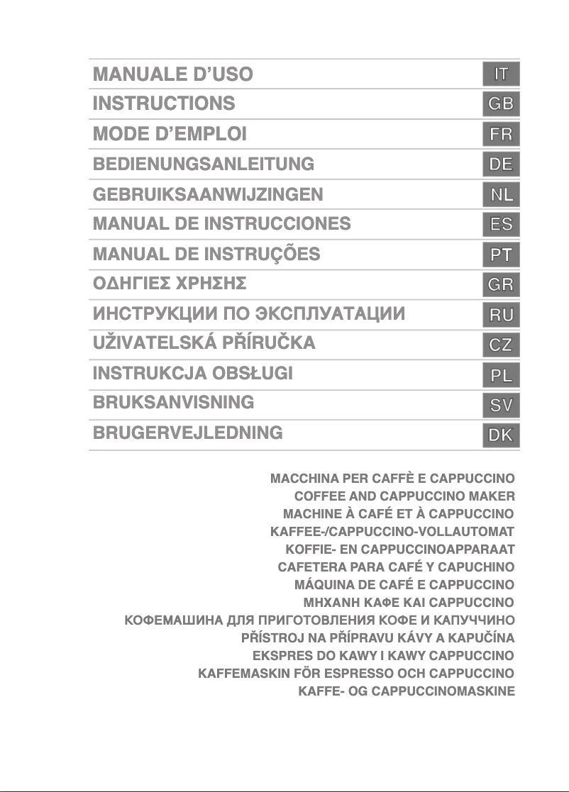 Page n°1 - Manuel utilisateur Smeg CMSC45