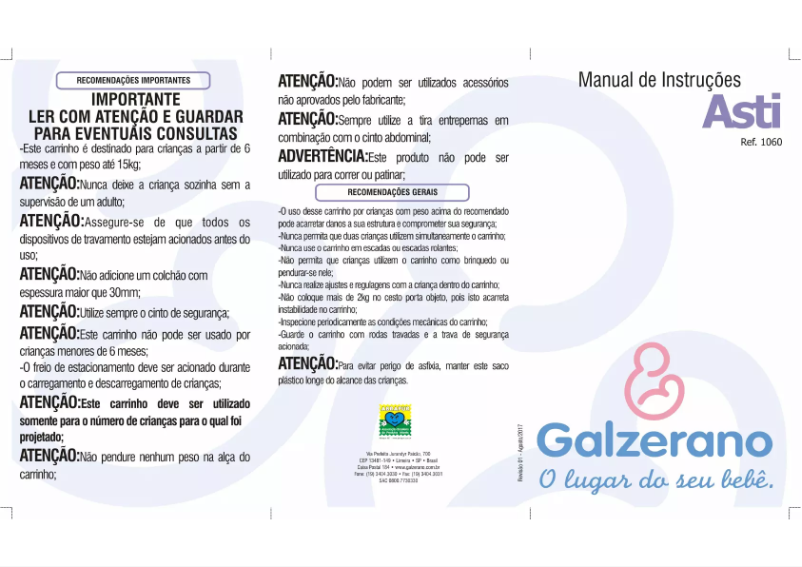 Page n°1 - Manuel utilisateur Galzerano Asti
