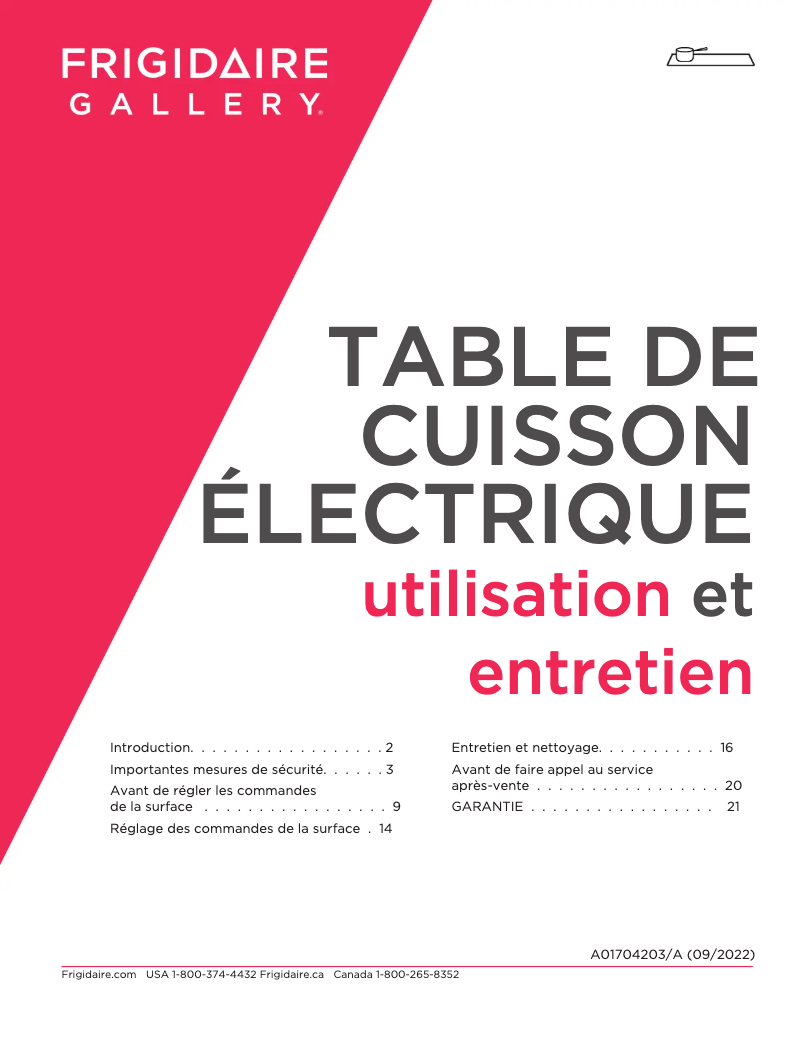 Image de la première page du manuel de l'appareil GCCE3670AS