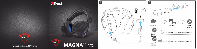 Page n°1 - Manuel utilisateur Trust Magna Wireless GXT 393