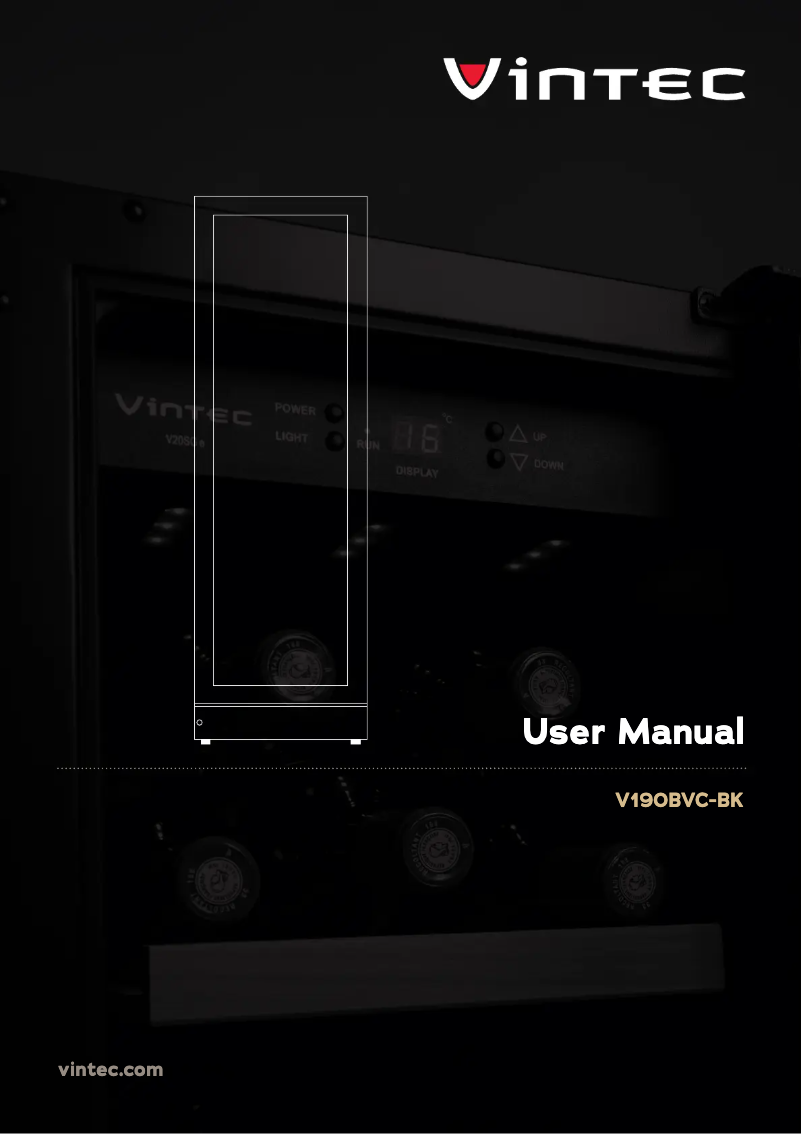 Image de la première page du manuel de l'appareil V190BVCBK