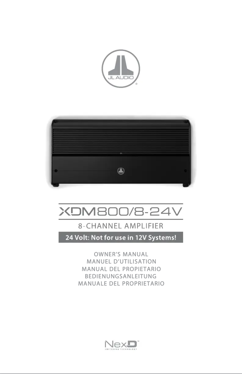 Image de la première page du manuel de l'appareil XDM800/8-24V