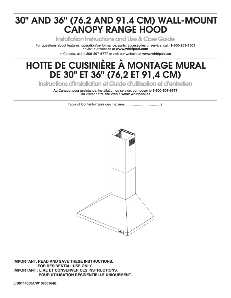 Image de la première page du manuel de l'appareil WVW53UC0HV