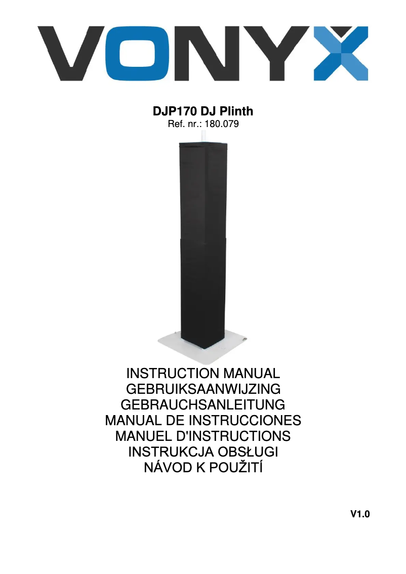 Image de la première page du manuel de l'appareil DJP170