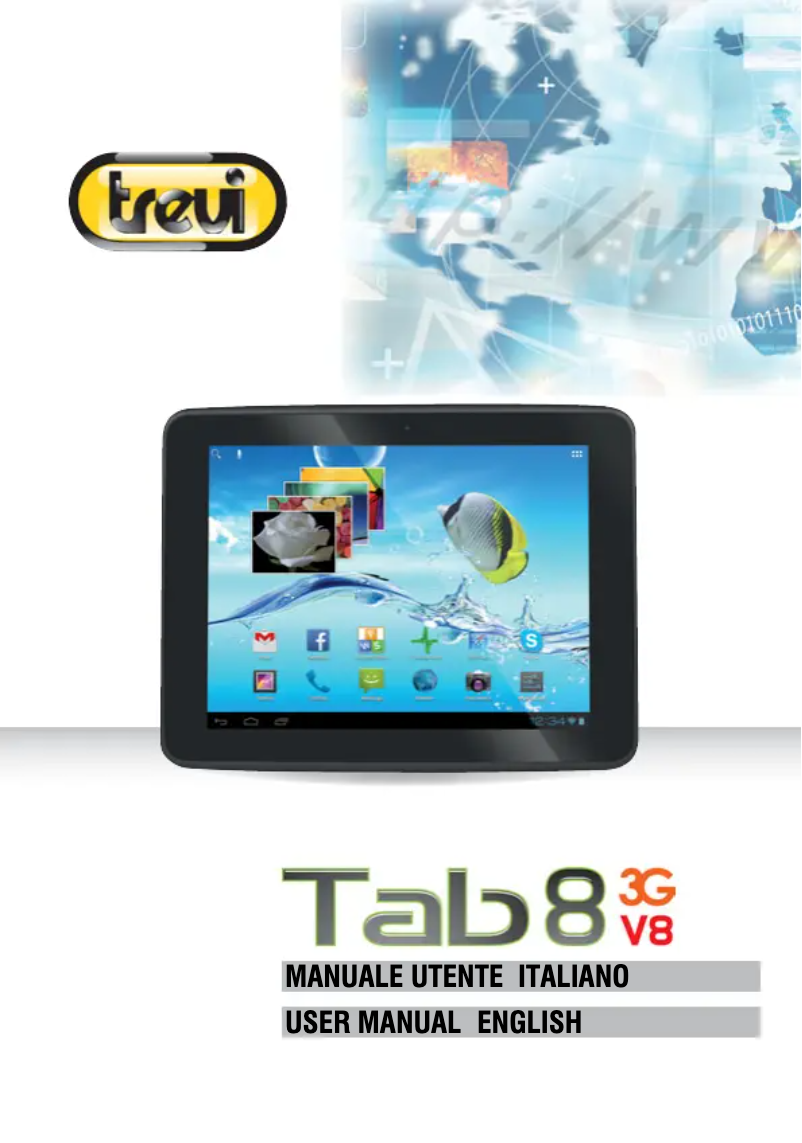 Page 1 de la notice Manuel utilisateur Trevi TAB 8 3G V8
