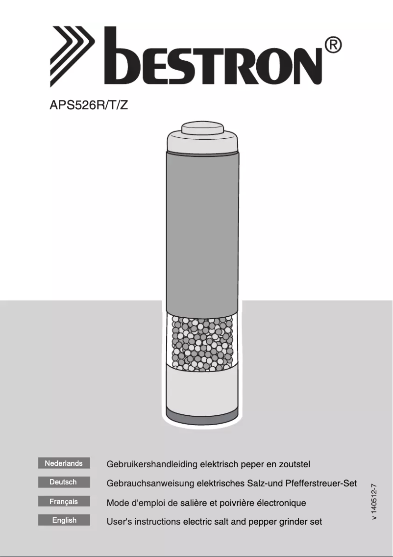 Imagen de la primera página del manual del dispositivo APS526T
