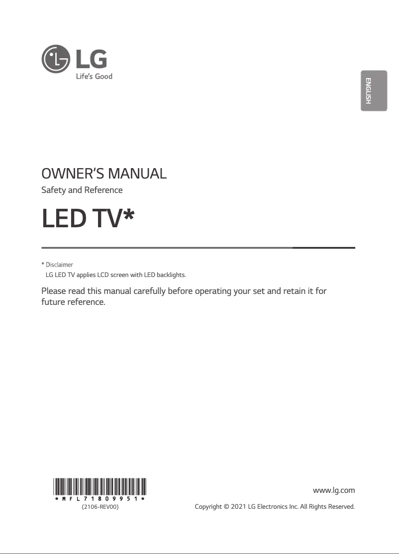 Page n°1 - Manuel utilisateur LG 55UP751C0PF