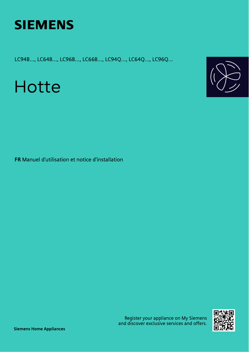 Page n°1 - Manuel utilisateur Siemens LC96BBC60