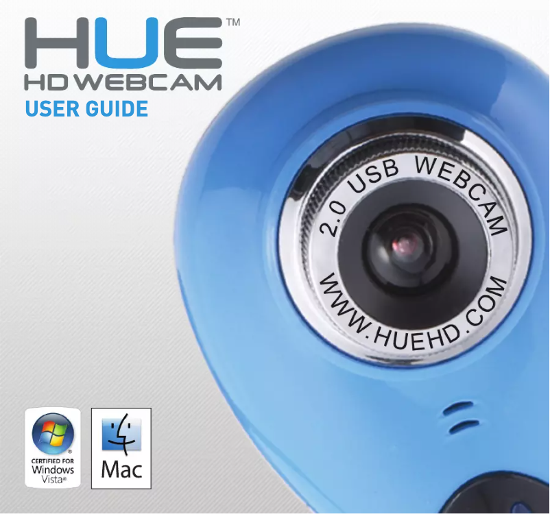 Page n°1 - Manuel utilisateur HUE HD Webcam