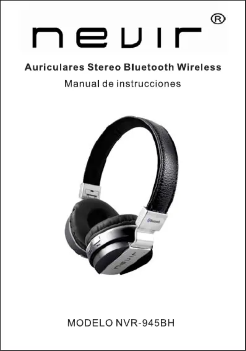 Image de la première page du manuel de l'appareil NVR-945BH