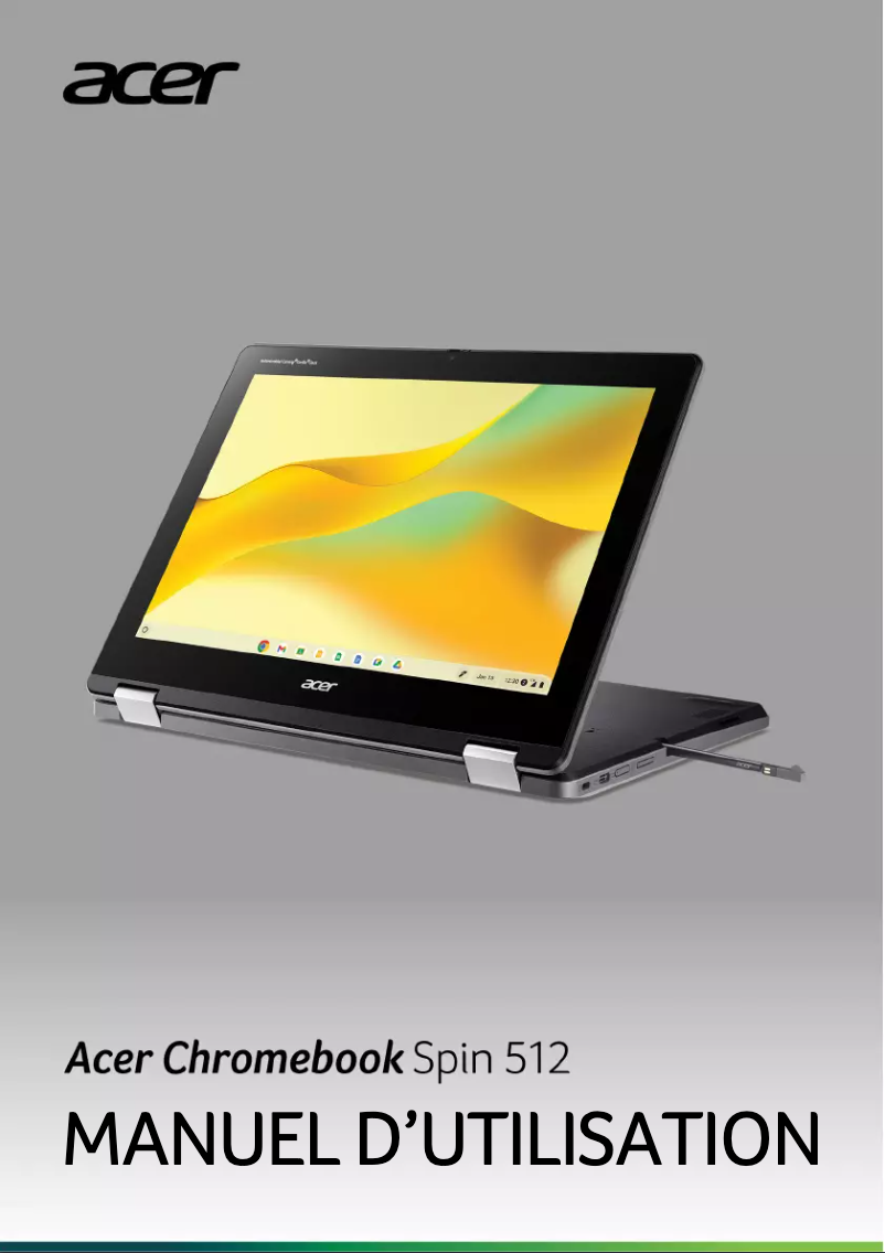 Página 1 del manual Manual de usuario Acer Chromebook Spin 512