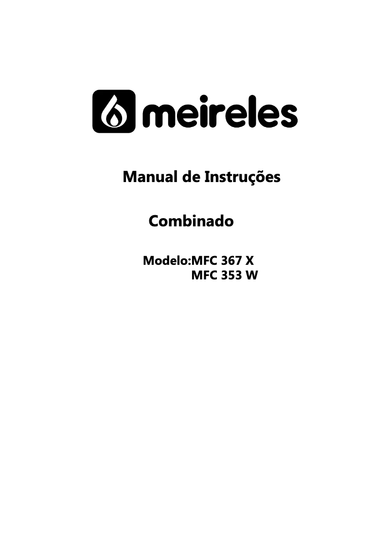 Page n°1 - Manuel utilisateur Meireles MFC 353 W