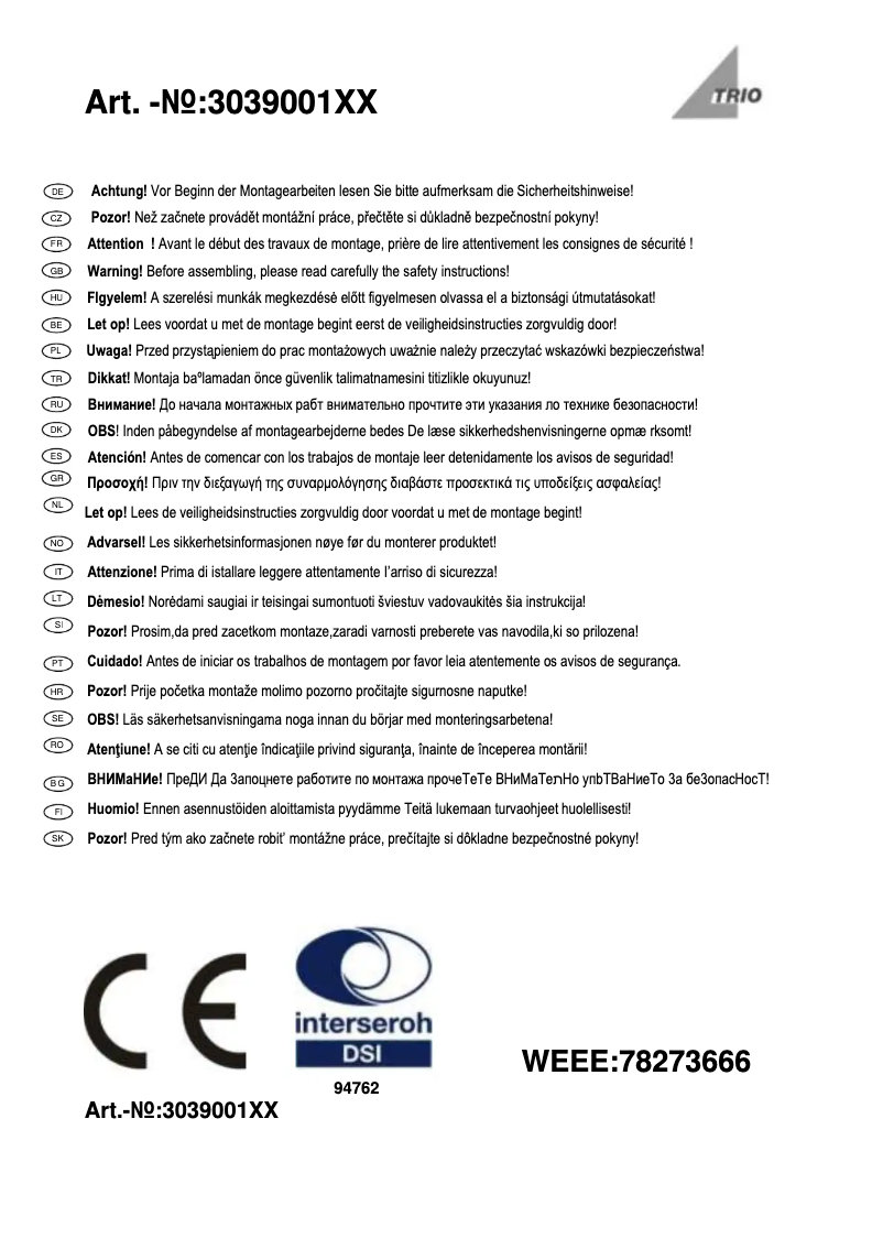 Image de la première page du manuel de l'appareil Lacan