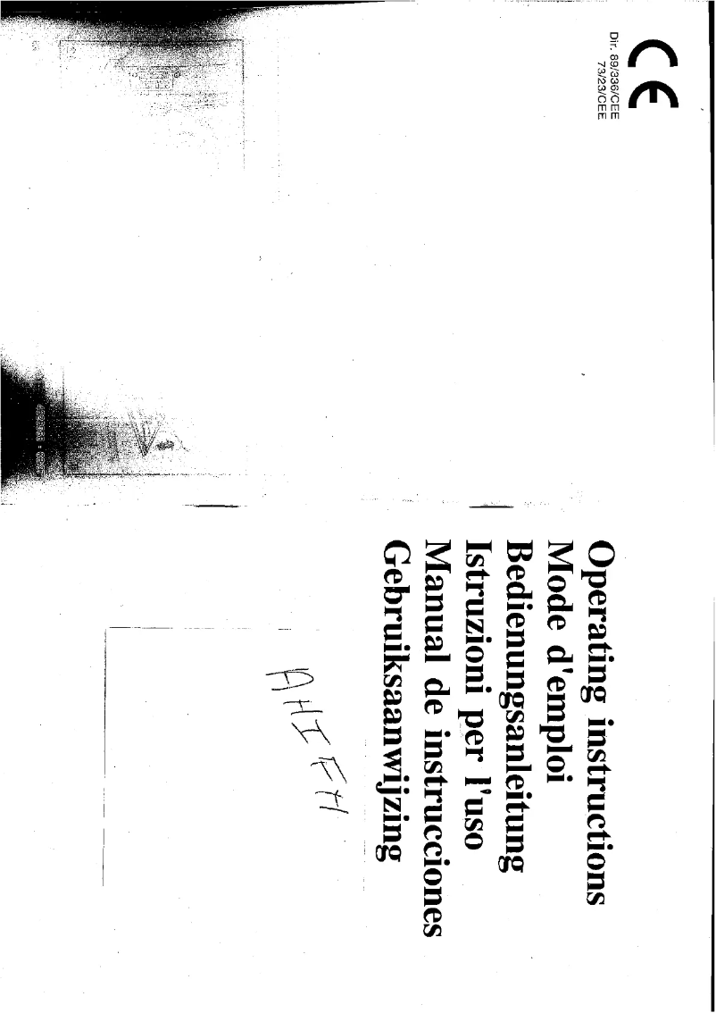 Page 1 de la notice Manuel utilisateur Indesit AHIFH