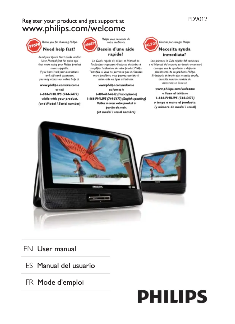 Imagen de la primera página del manual del dispositivo PD9012