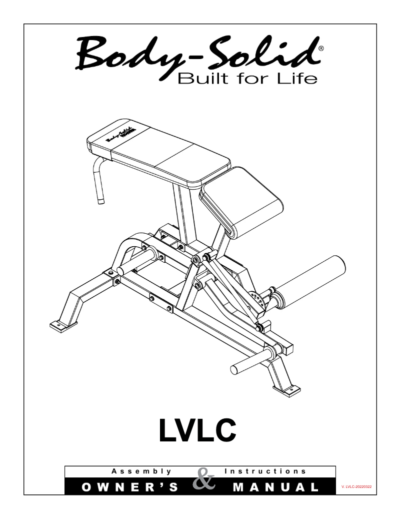 Image de la première page du manuel de l'appareil LVLC
