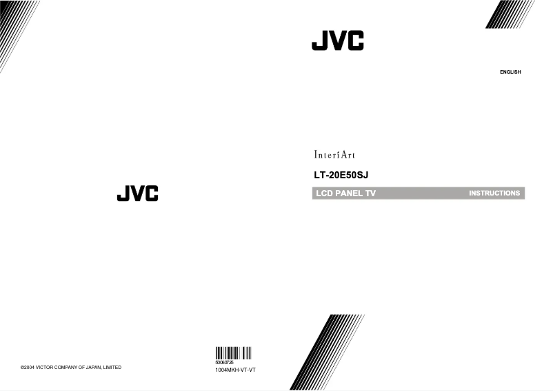 Page n°1 - Manuel utilisateur JVC LT-20E50SJ