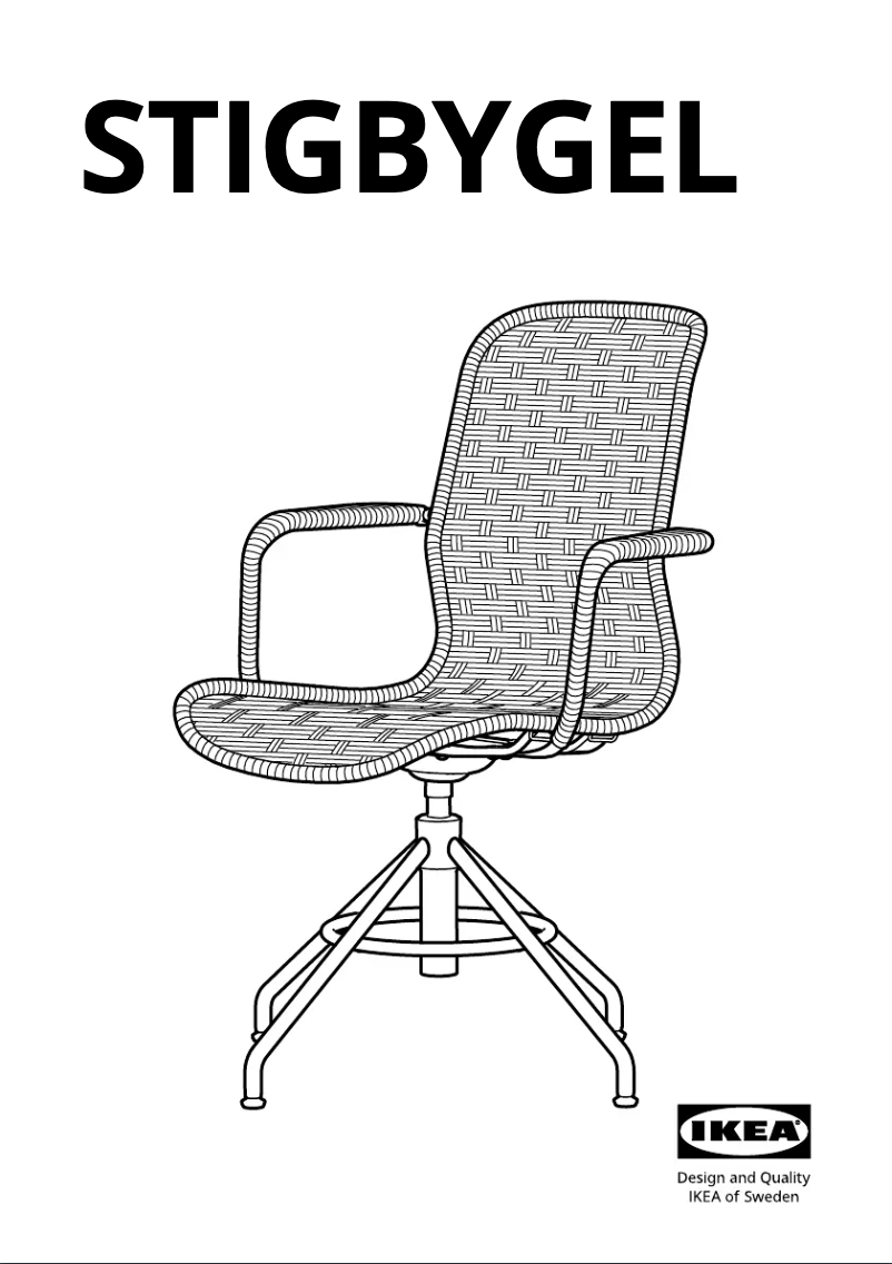 Page 1 de la notice Manuel utilisateur Ikea STIGBYGEL 205.711.93