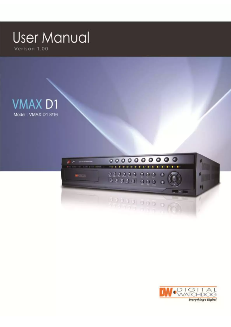 Page n°1 - Manuel utilisateur Digital Watchdog DW-VMAXD1
