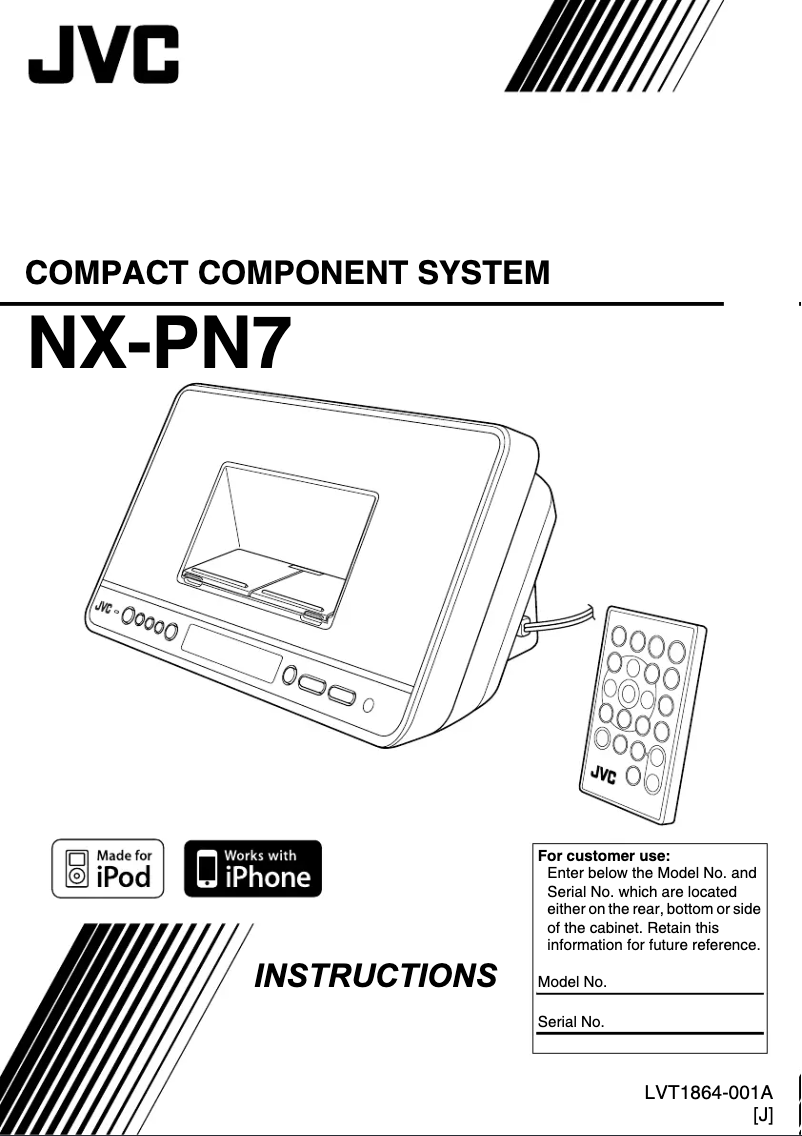 Page n°1 - Manuel utilisateur JVC NX-PN7