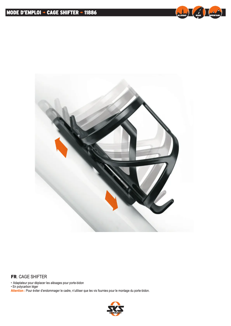 Image de la première page du manuel de l'appareil Cage Shifter