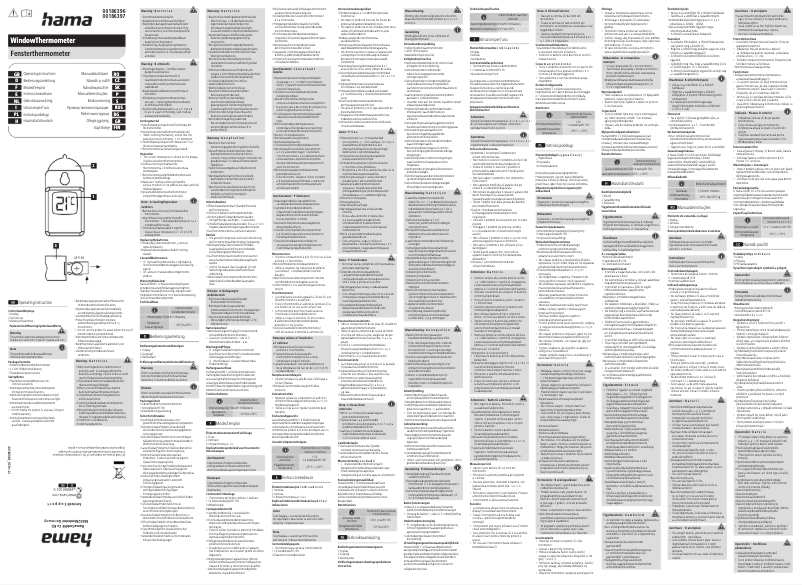 Page 1 de la notice Manuel utilisateur Hama 00186397