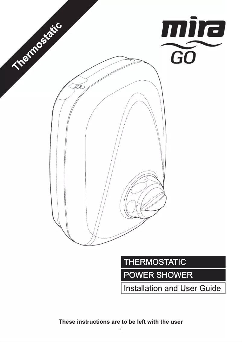 Image de la première page du manuel de l'appareil Go Power Thermostatic