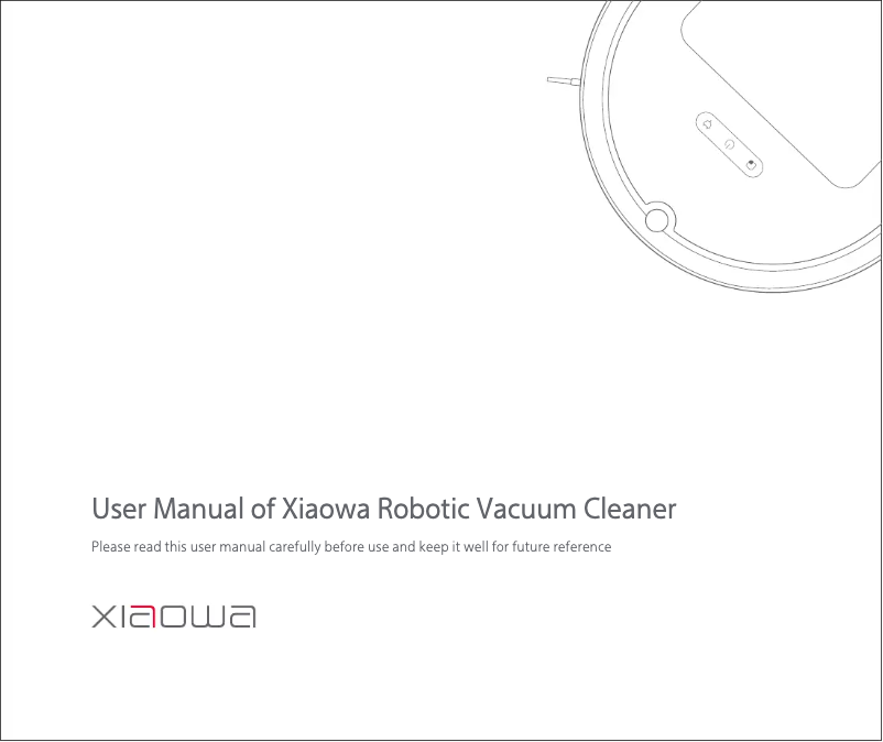 Page 1 de la notice Manuel utilisateur Roborock E2