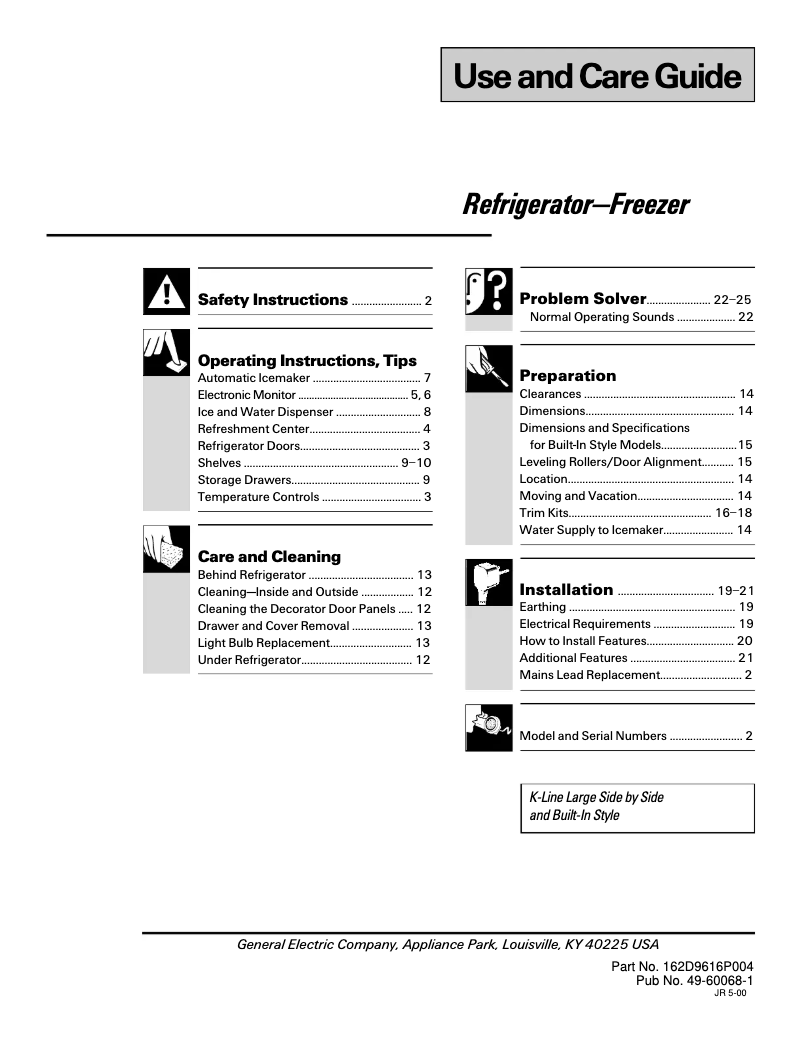 Image de la première page du manuel de l'appareil MSK28DHBAA